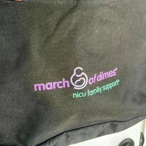 March of dimes zip closure tote - Picture 3 of 7